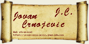 Jovan Crnojević vizit kartica